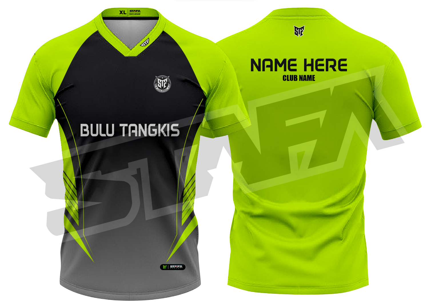 Jersey STF-006 Fluo Hitam